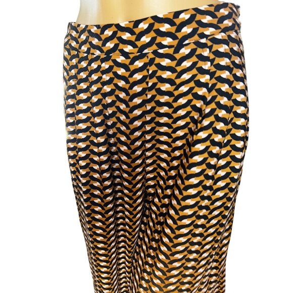 Who What Wear Womens Geo Print Wide Leg Pants Size 2 Lagenlook Boho - Picture 5 of 9